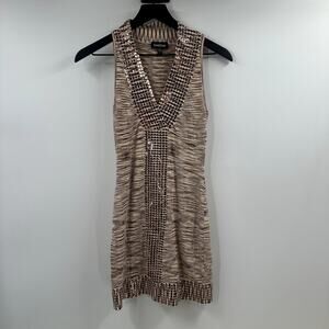 Bebe Y2K Sequin Bodycon Dress Size Small